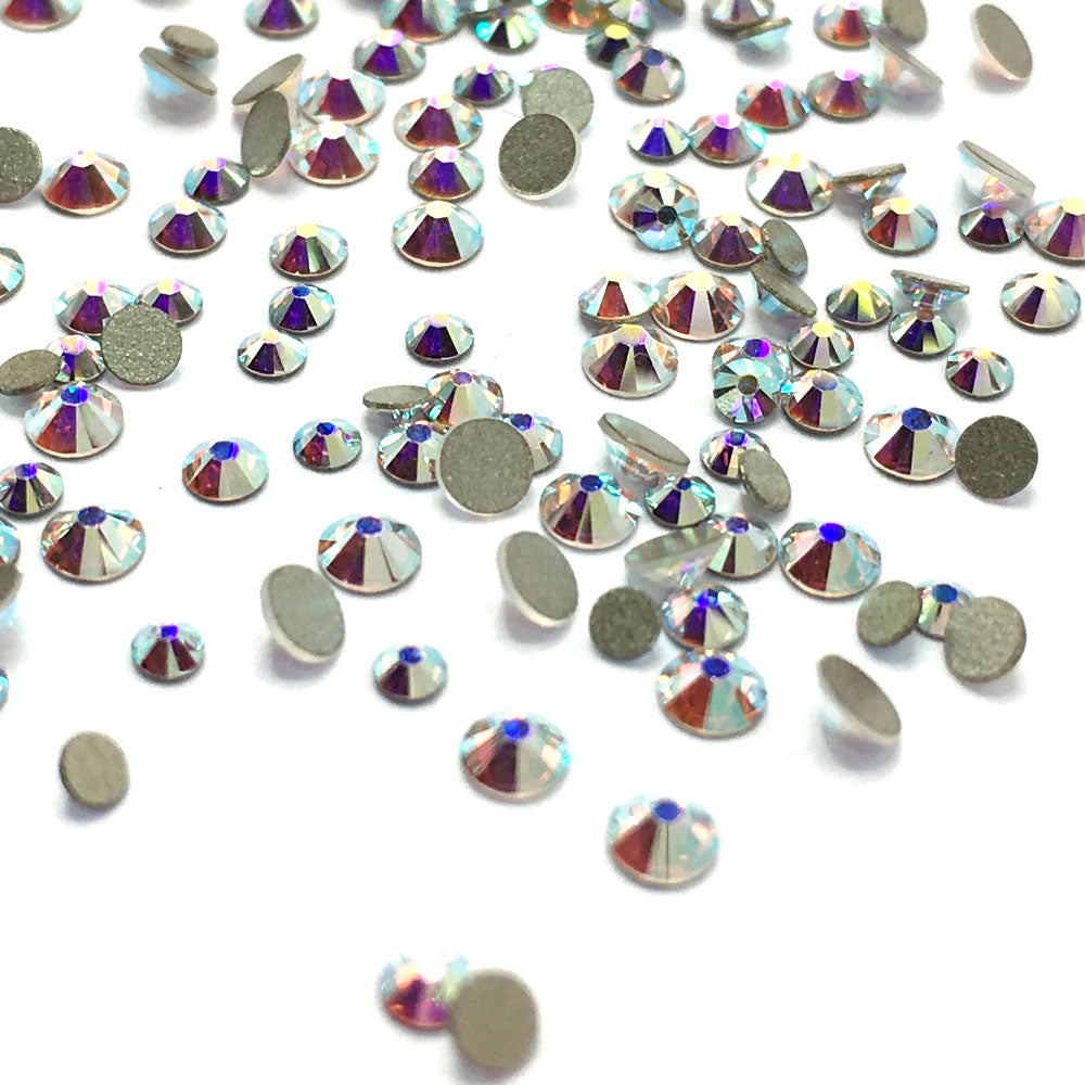 2058 & 2088 Swarovski Flatback No Hotfix Mix Sizes, Crystal AB (001 AB)